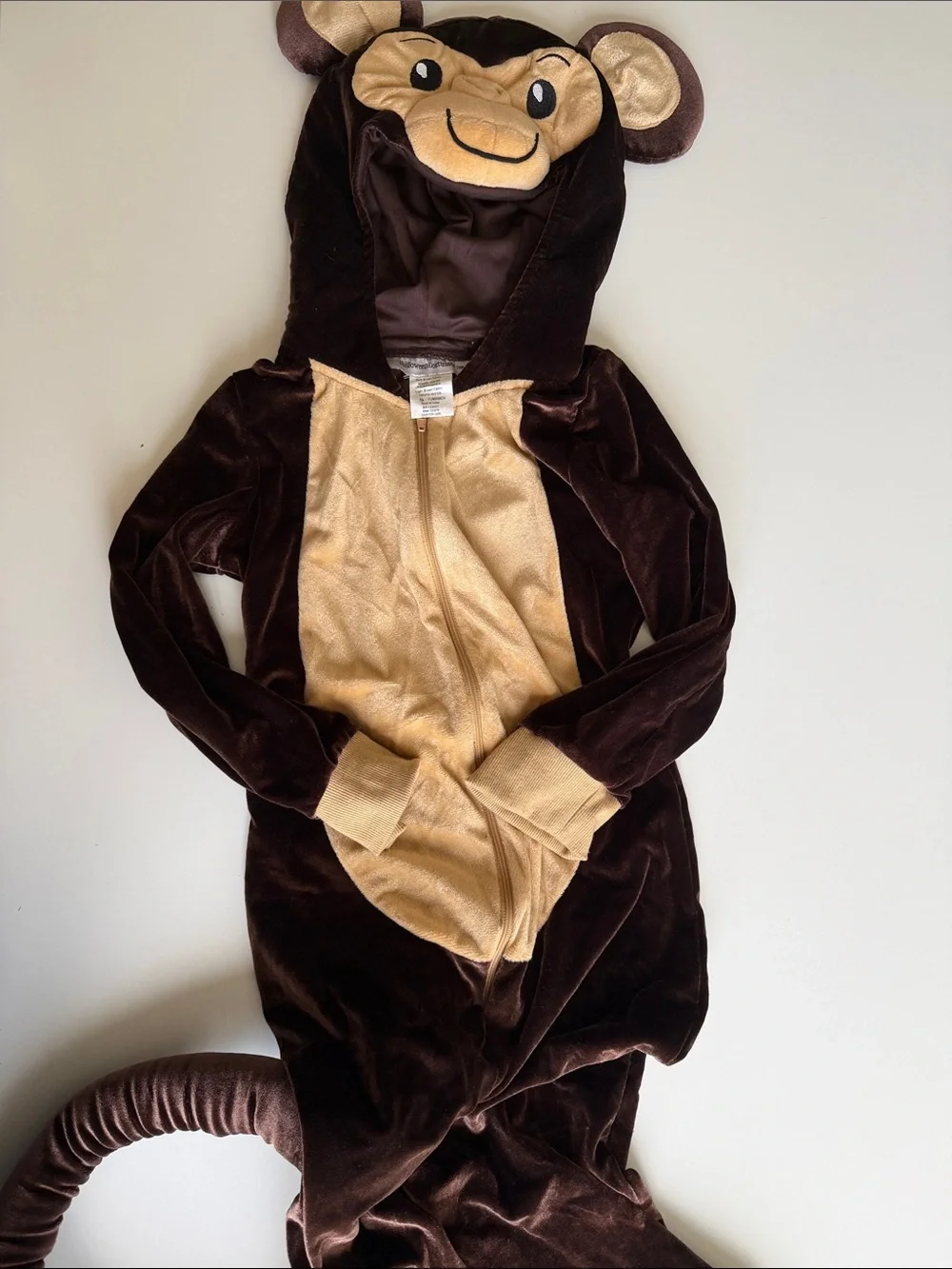 Kids Monkey costume size small 6 - 7
